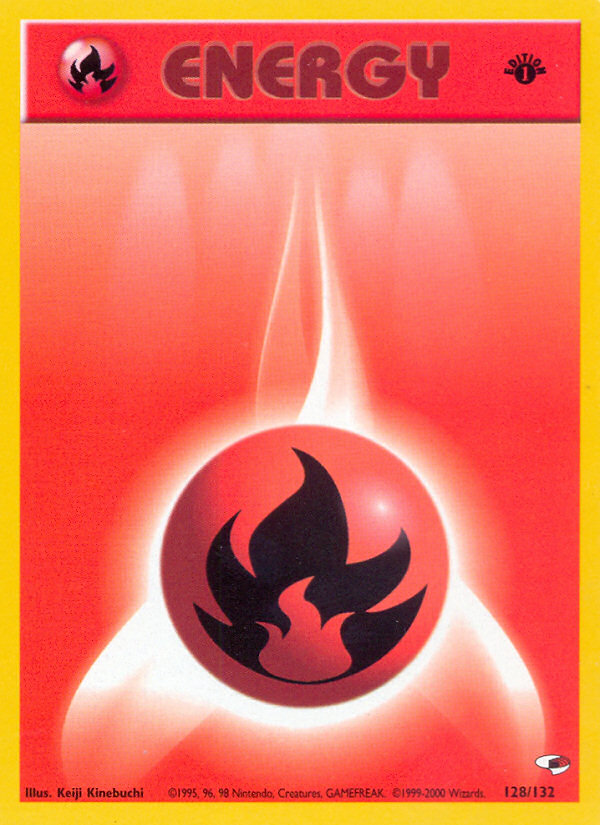 Fire Energy – Gym Heroes 128/132 Pokémon card