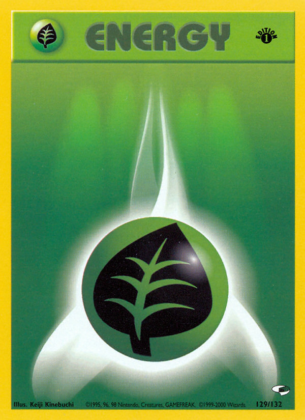 Grass Energy – Gym Heroes 129/132 Pokémon card