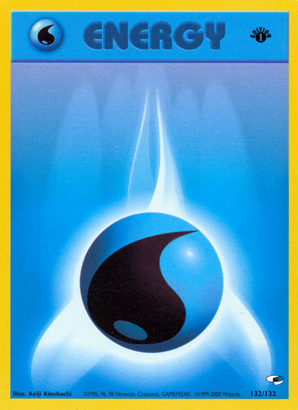 Water Energy – Gym Heroes 132/132 Pokémon card