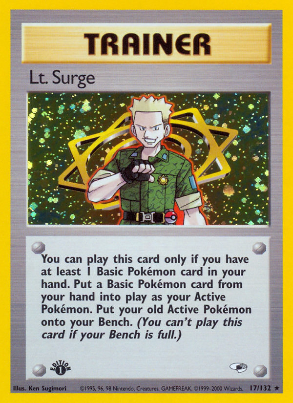 Lt. Surge – Gym Heroes 17/132 Pokémon card