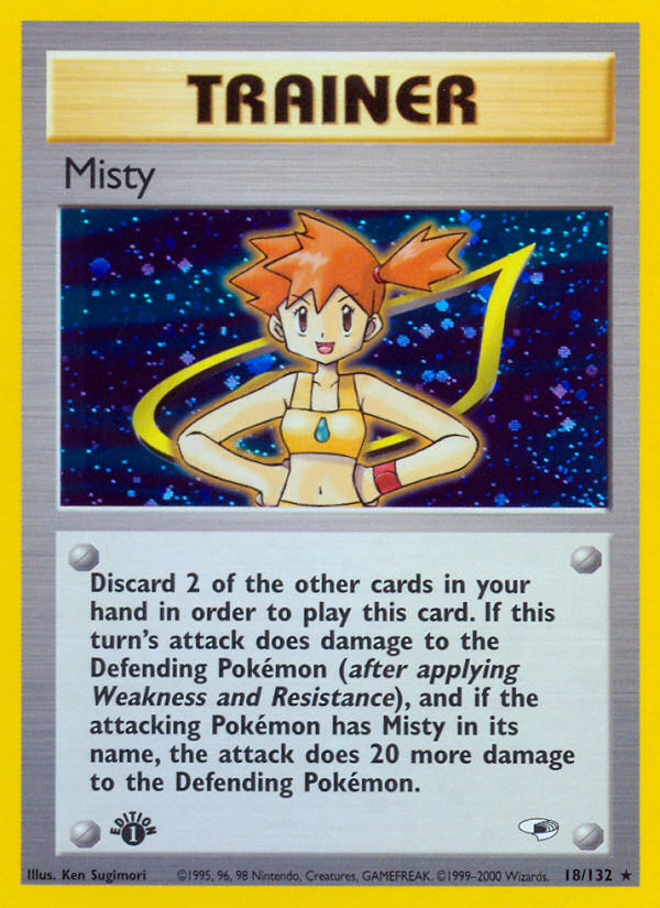 Misty – Gym Heroes 18/132 Pokémon card