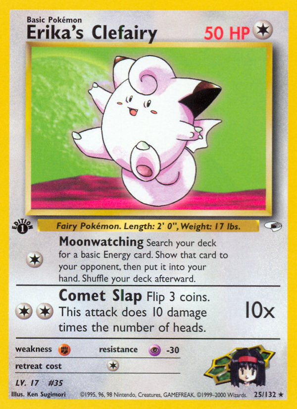 Erika's Clefairy – Gym Heroes 25/132 Pokémon card