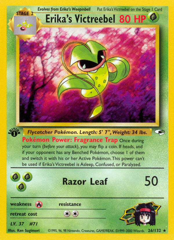 Erika's Victreebel – Gym Heroes 26/132 Pokémon card