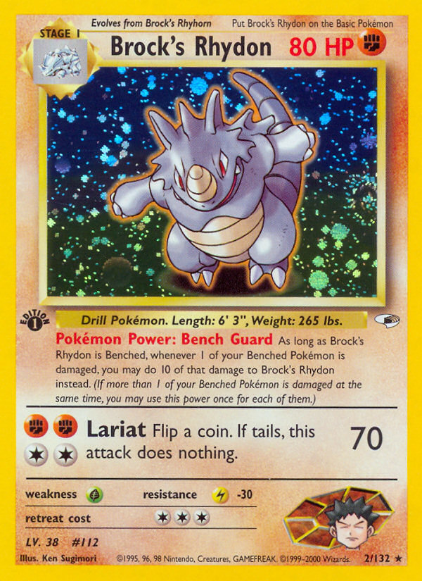Brock's Rhydon – Gym Heroes 2/132 Pokémon card