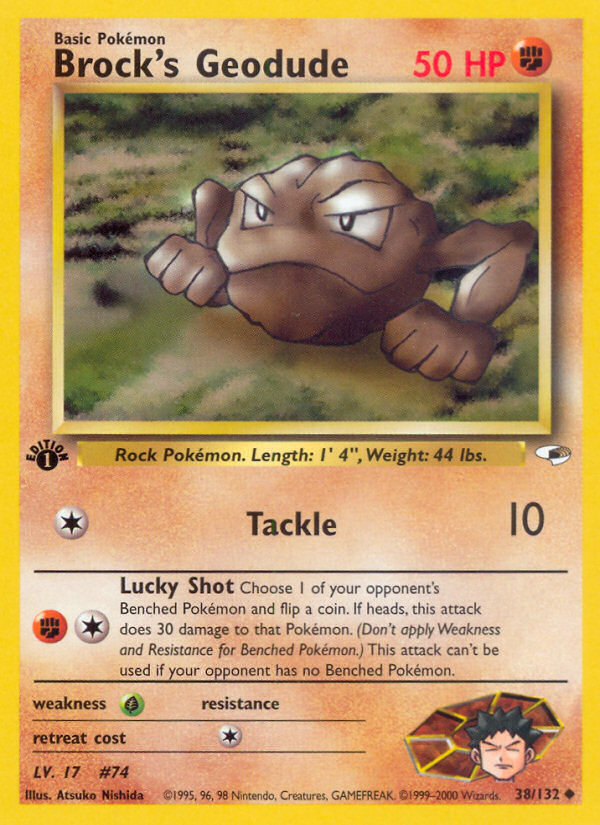 Brock's Geodude – Gym Heroes 38/132 Pokémon card