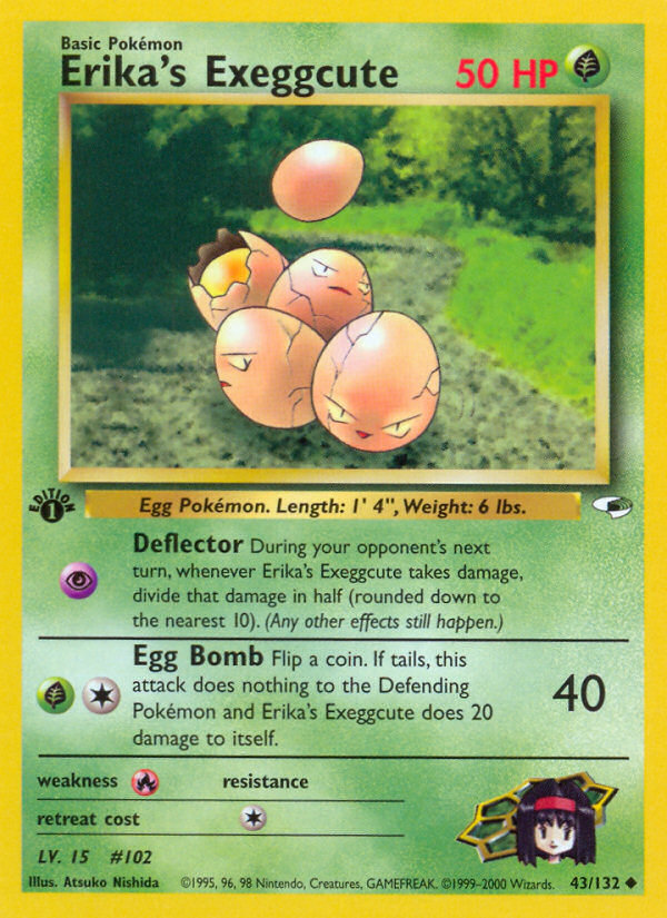 Erika's Exeggcute – Gym Heroes 43/132 Pokémon card