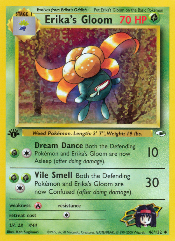 Erika's Gloom – Gym Heroes 46/132 Pokémon card