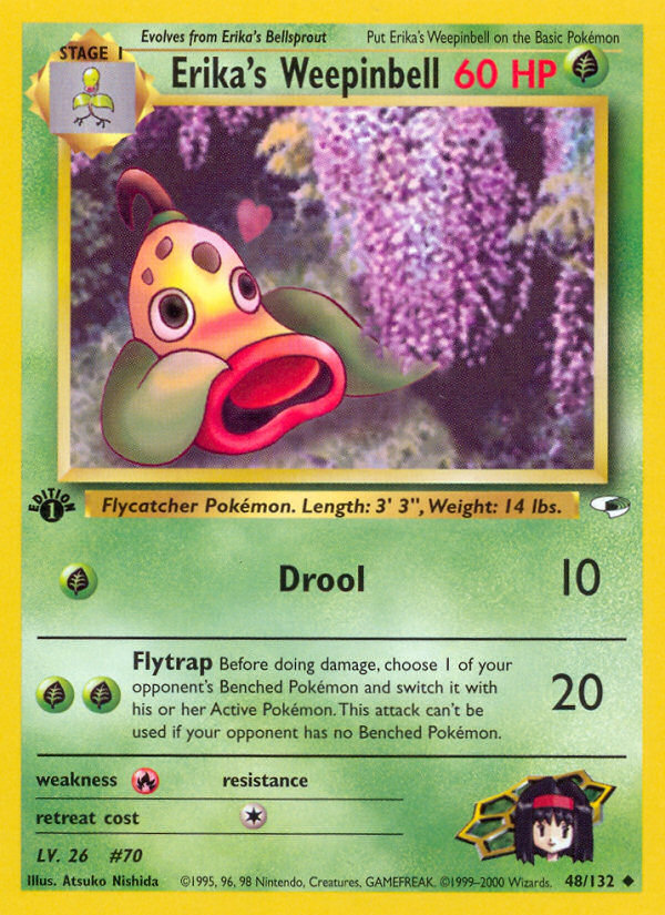 Erika's Weepinbell – Gym Heroes 48/132 Pokémon card