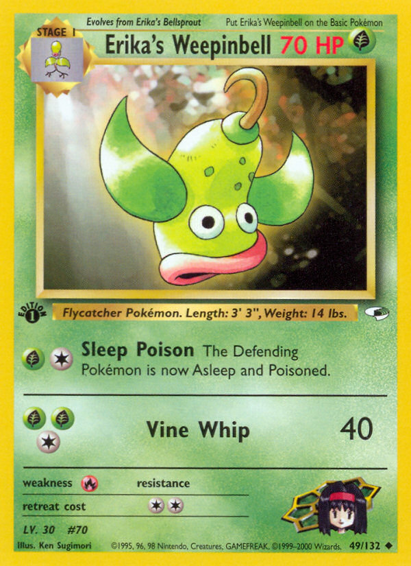 Erika's Weepinbell – Gym Heroes 49/132 Pokémon card