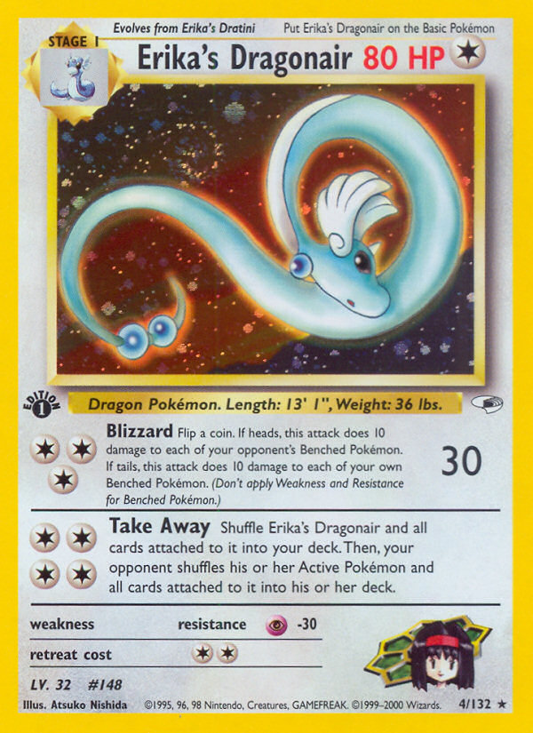 Erika's Dragonair – Gym Heroes 4/132 Pokémon card