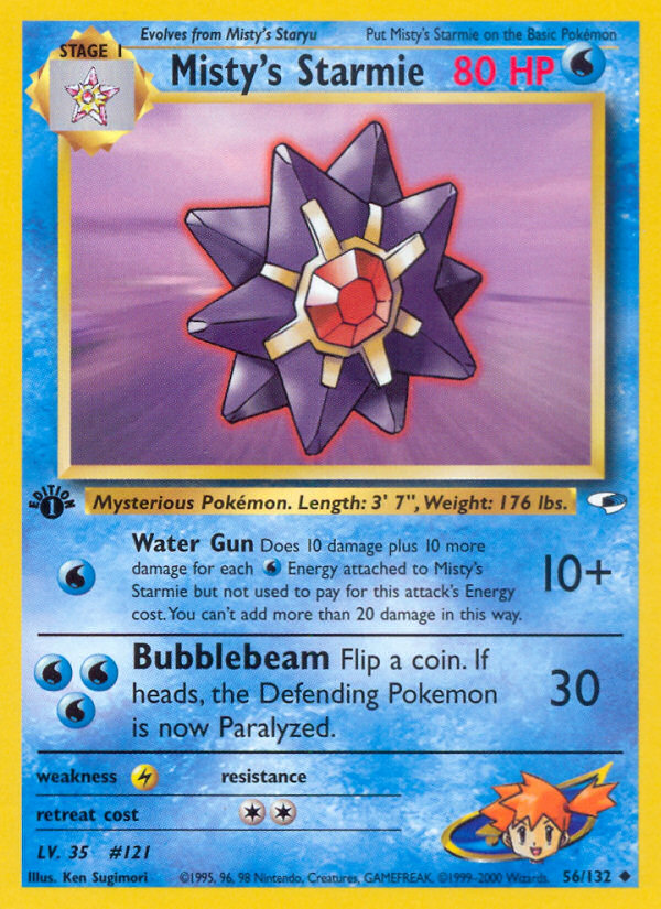 Misty's Starmie – Gym Heroes 56/132 Pokémon card