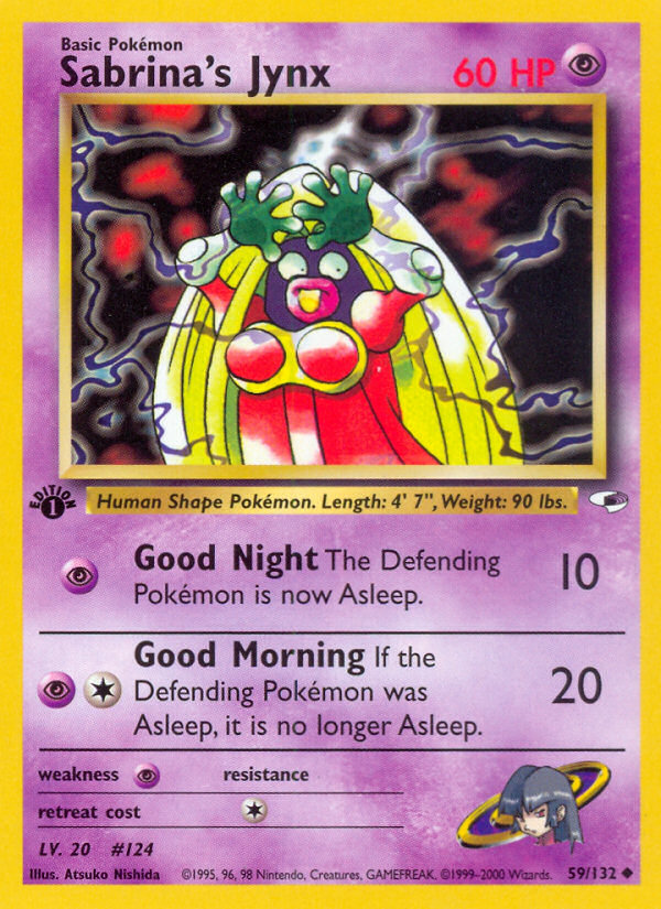 Sabrina's Jynx – Gym Heroes 59/132 Pokémon card