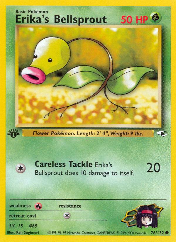 Erika's Bellsprout – Gym Heroes 76/132 Pokémon card