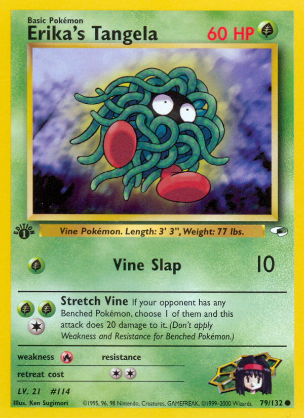 Erika's Tangela – Gym Heroes 79/132 Pokémon card