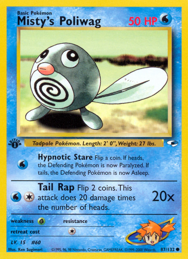 Misty's Poliwag – Gym Heroes 87/132 Pokémon card