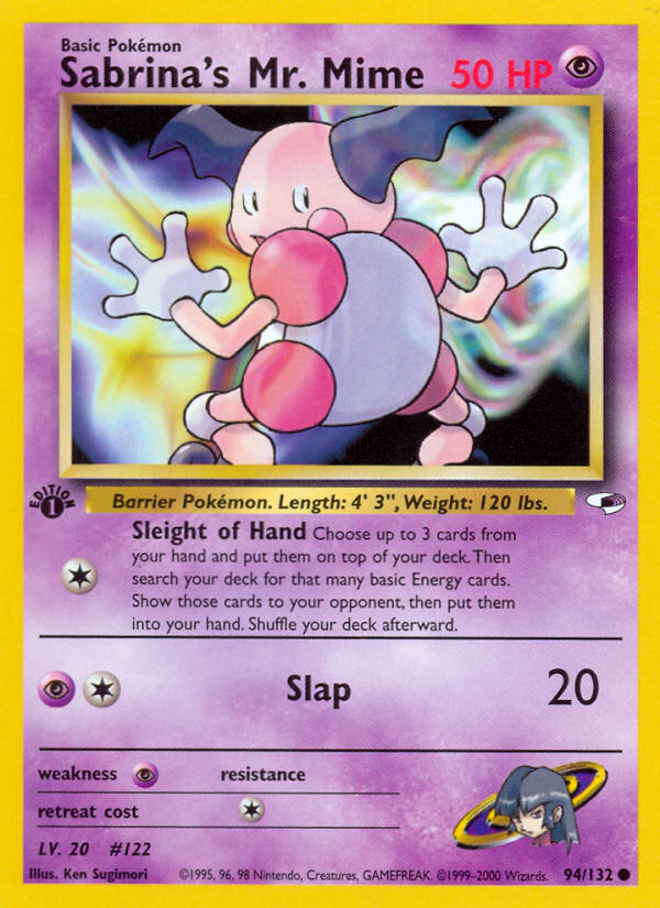 Sabrina's Mr. Mime – Gym Heroes 94/132 Pokémon card