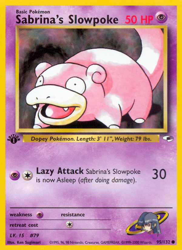 Sabrina's Slowpoke – Gym Heroes 95/132 Pokémon card