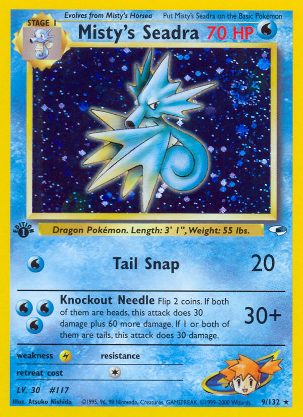 Misty's Seadra – Gym Heroes 9/132 Pokémon card