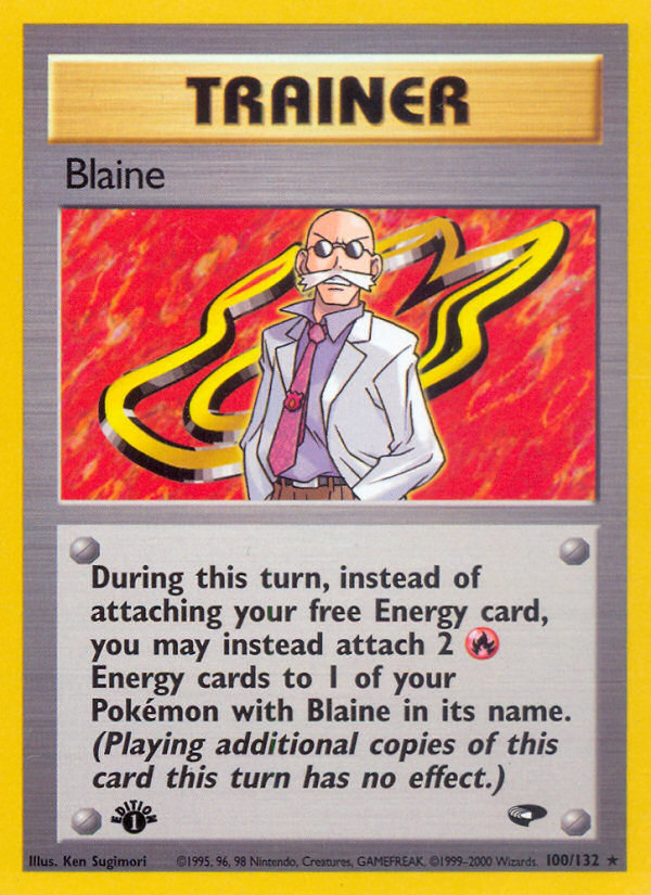 Blaine – Gym Challenge 100/132 Pokémon card