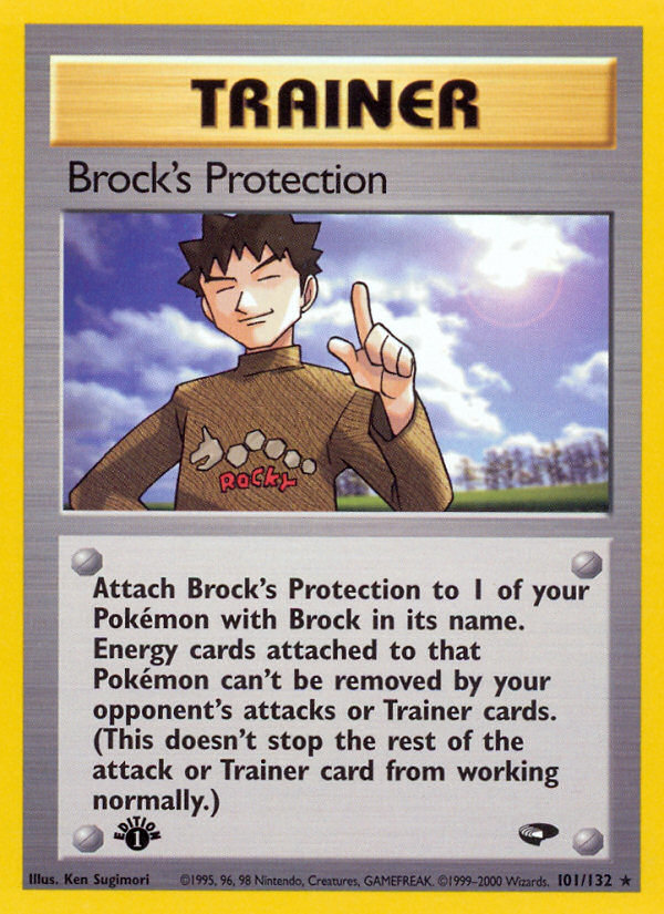 Brock's Protection – Gym Challenge 101/132 Pokémon card