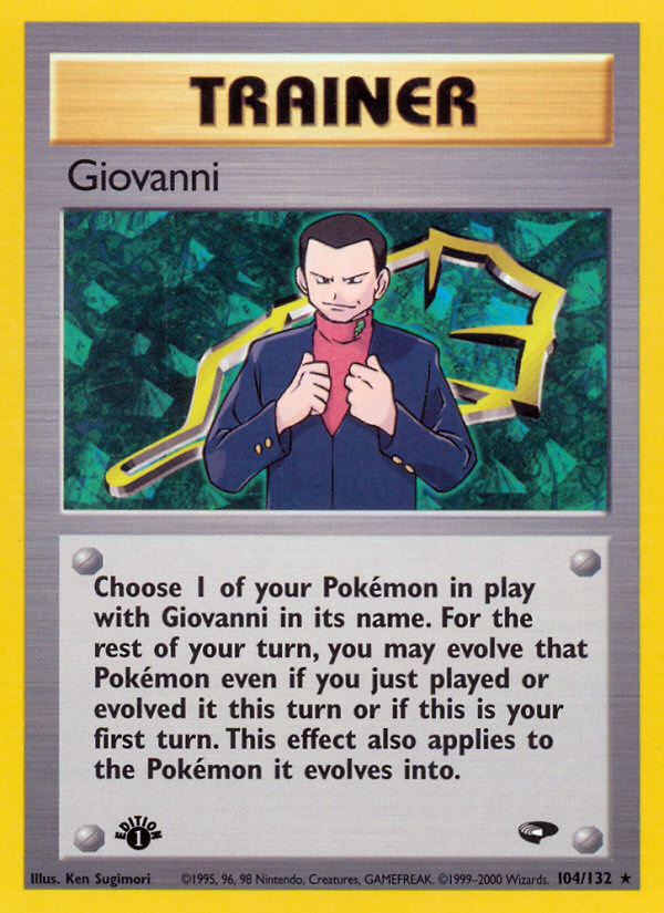 Giovanni – Gym Challenge 104/132 Pokémon card