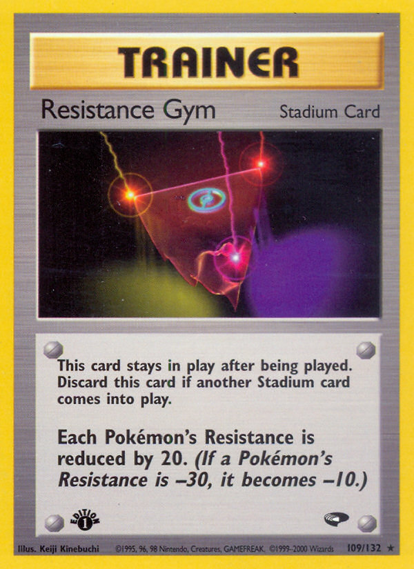 Resistance Gym – Gym Challenge 109/132 Pokémon card