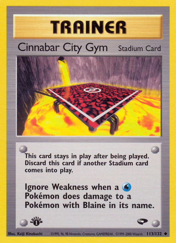 Cinnabar City Gym – Gym Challenge 113/132 Pokémon card