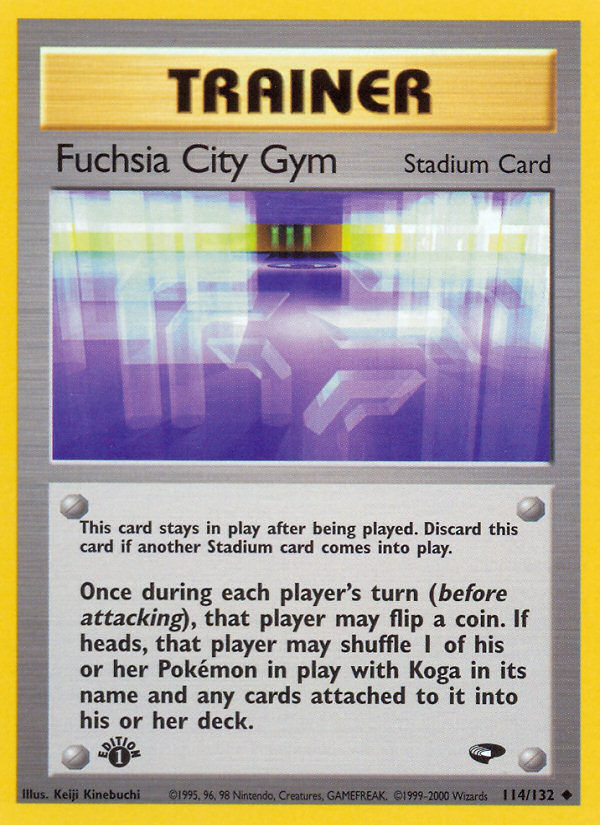 Fuchsia City Gym – Gym Challenge 114/132 Pokémon card