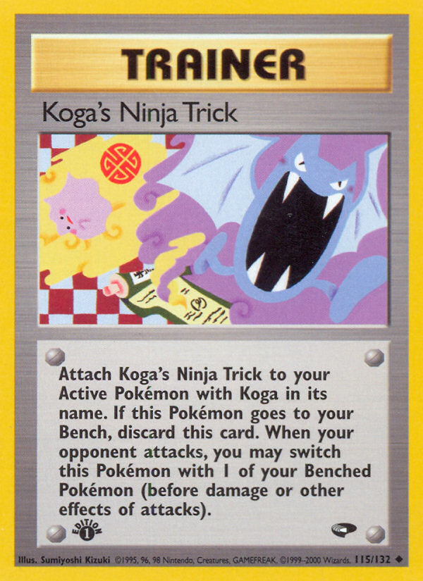 Koga's Ninja Trick – Gym Challenge 115/132 Pokémon card