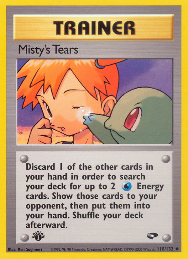 Misty's Tears – Gym Challenge 118/132 Pokémon card
