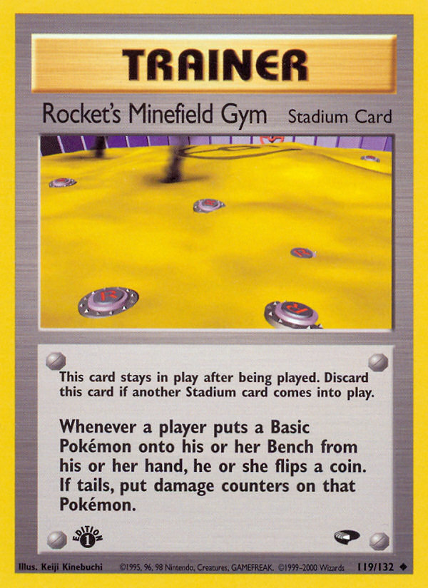 Rocket's Minefield Gym – Gym Challenge 119/132 Pokémon card