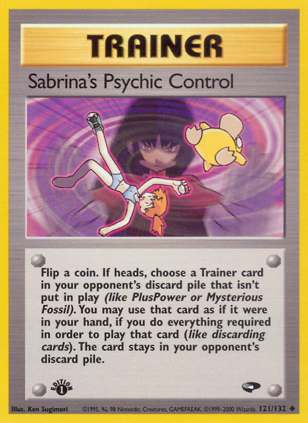 Sabrina's Psychic Control – Gym Challenge 121/132 Pokémon card