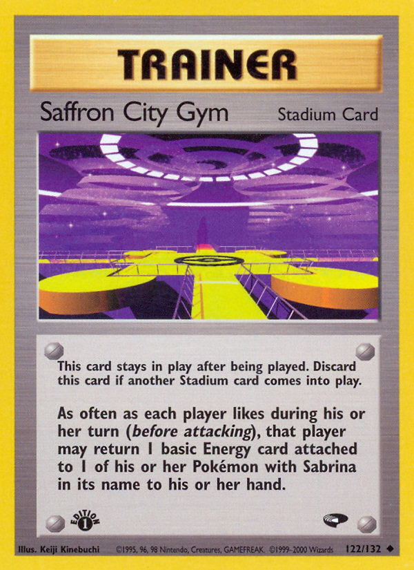 Saffron City Gym – Gym Challenge 122/132 Pokémon card