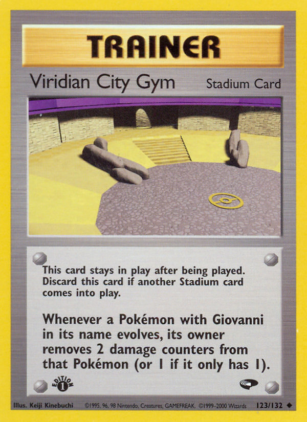 Viridian City Gym – Gym Challenge 123/132 Pokémon card