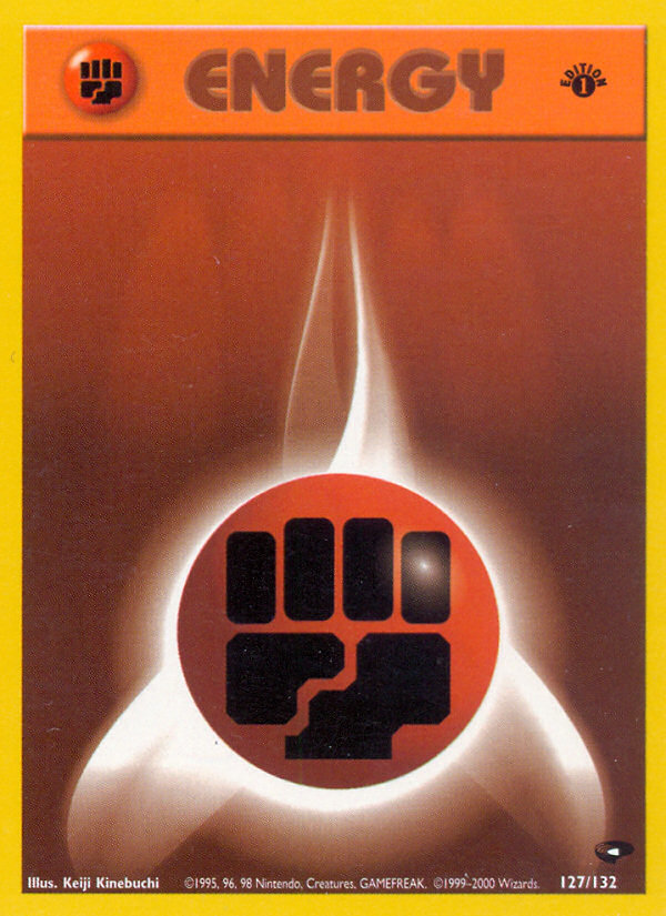 Fighting Energy – Gym Challenge 127/132 Pokémon card
