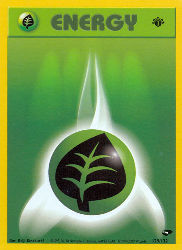 Grass Energy – Gym Challenge 129/132 Pokémon card
