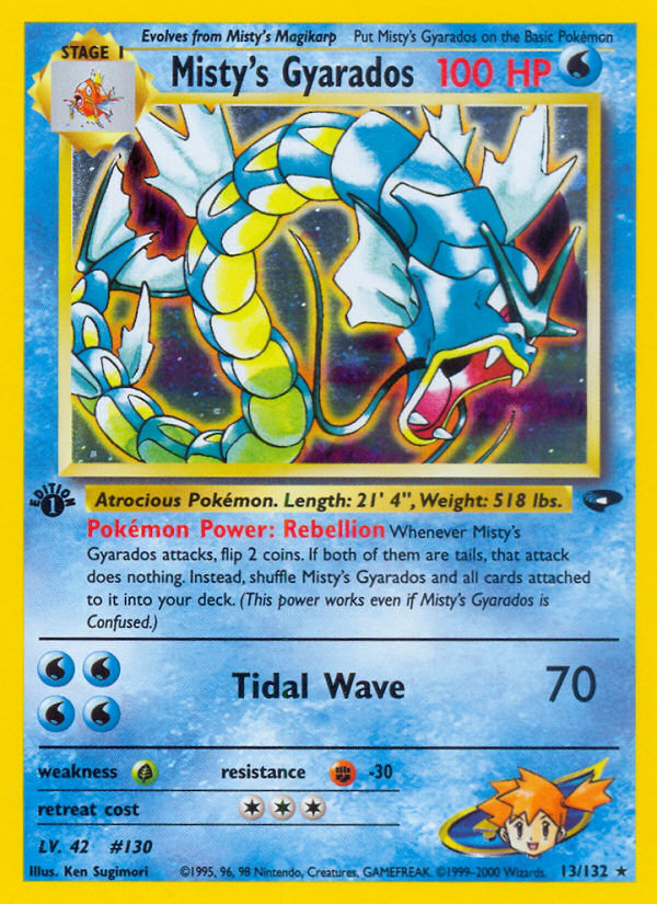 Misty's Gyarados – Gym Challenge 13/132 Pokémon card