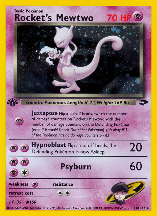 Rocket's Mewtwo – Gym Challenge 14/132 Pokémon card