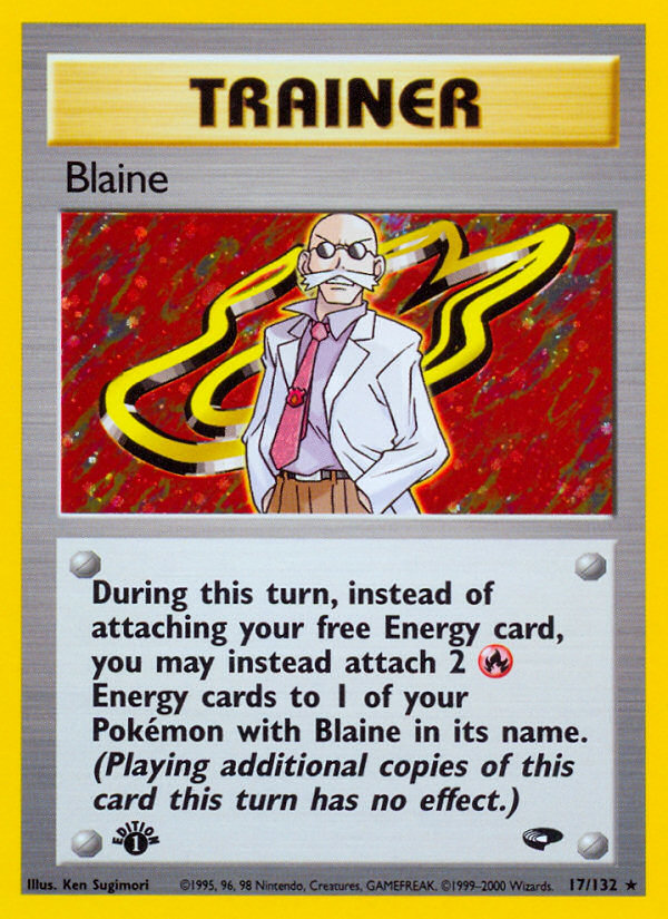 Blaine – Gym Challenge 17/132 Pokémon card