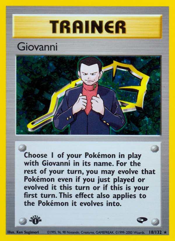 Giovanni – Gym Challenge 18/132 Pokémon card