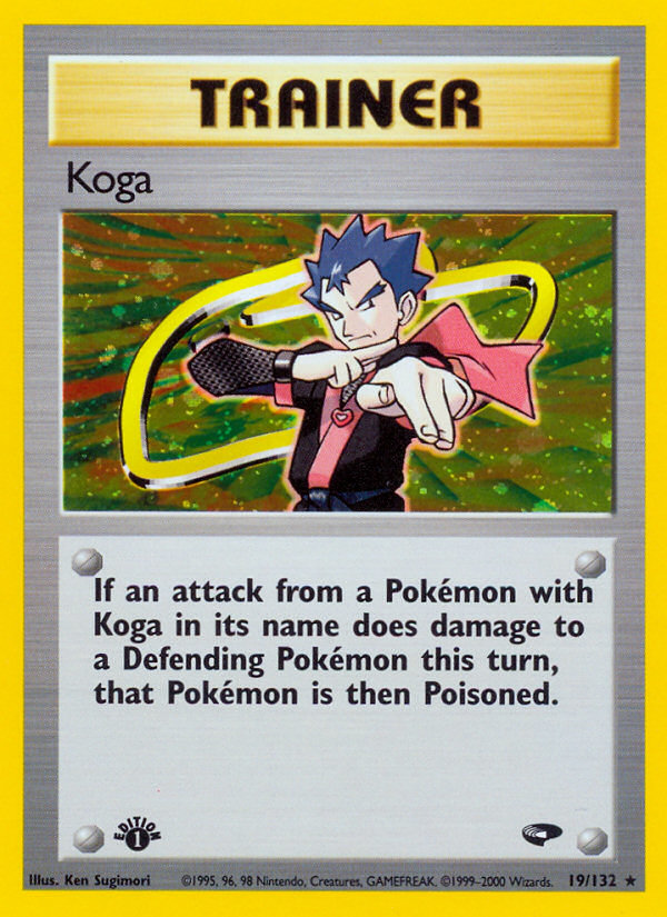 Koga – Gym Challenge 19/132 Pokémon card