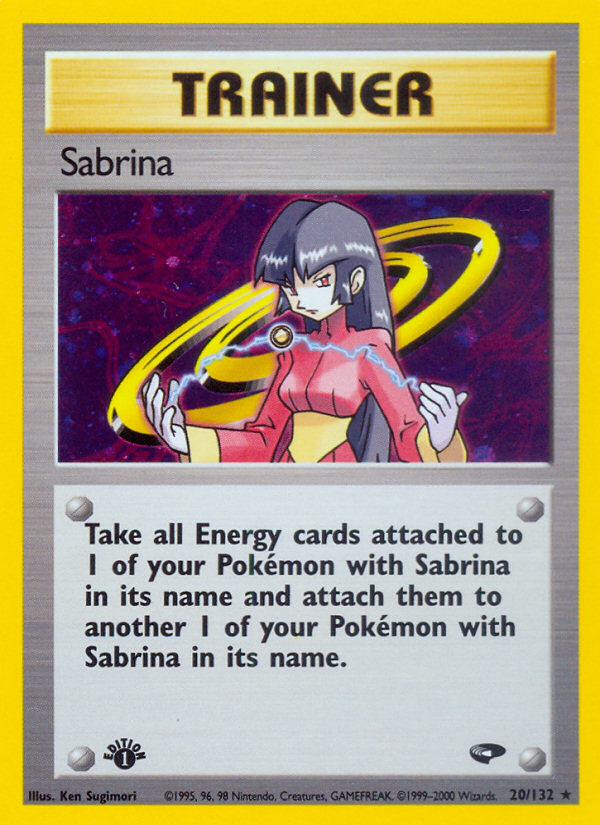 Sabrina – Gym Challenge 20/132 Pokémon card