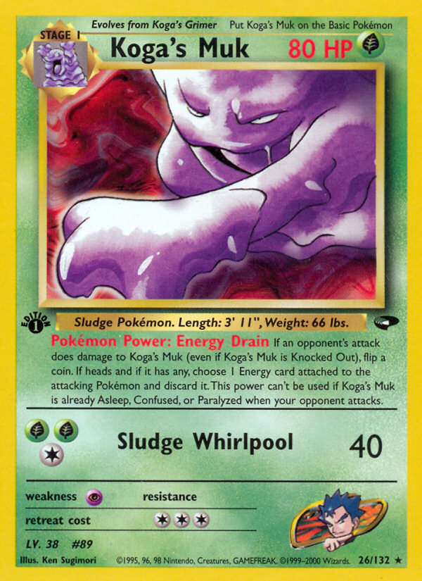 Koga's Muk – Gym Challenge 26/132 Pokémon card
