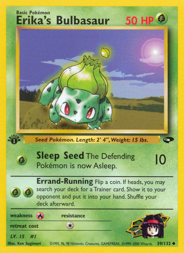 Erika's Bulbasaur – Gym Challenge 39/132 Pokémon card