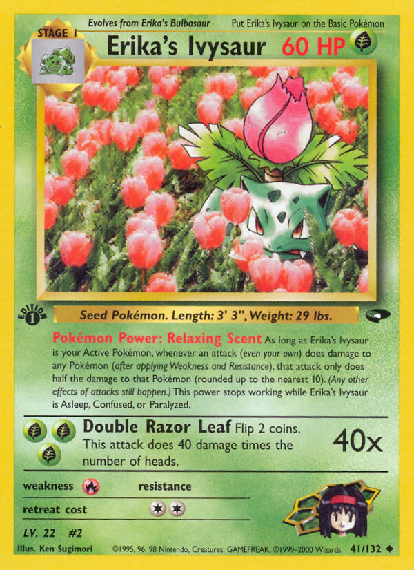 Erika's Ivysaur – Gym Challenge 41/132 Pokémon card