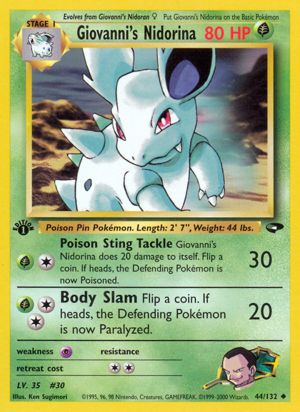 Giovanni's Nidorina – Gym Challenge 44/132 Pokémon card