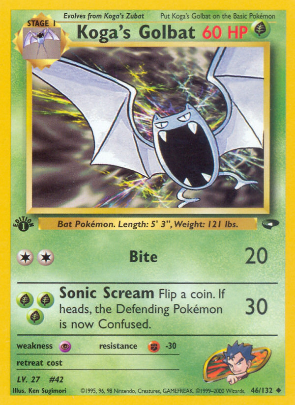 Koga's Golbat – Gym Challenge 46/132 Pokémon card
