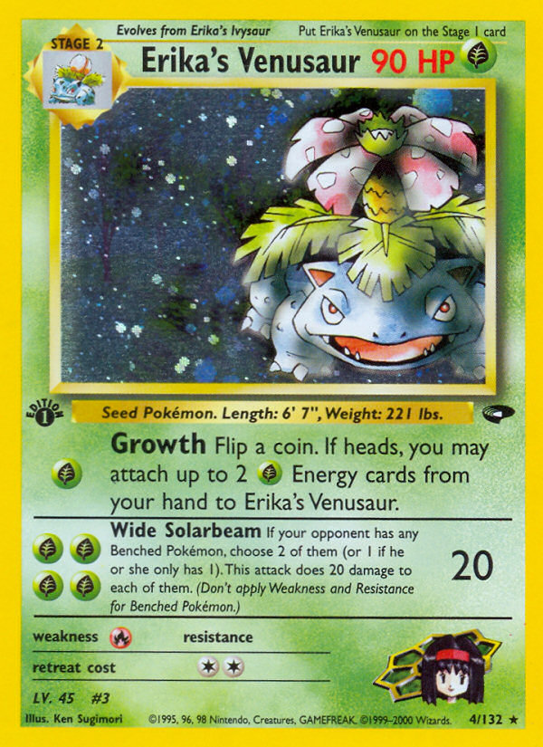 Erika's Venusaur – Gym Challenge 4/132 Pokémon card