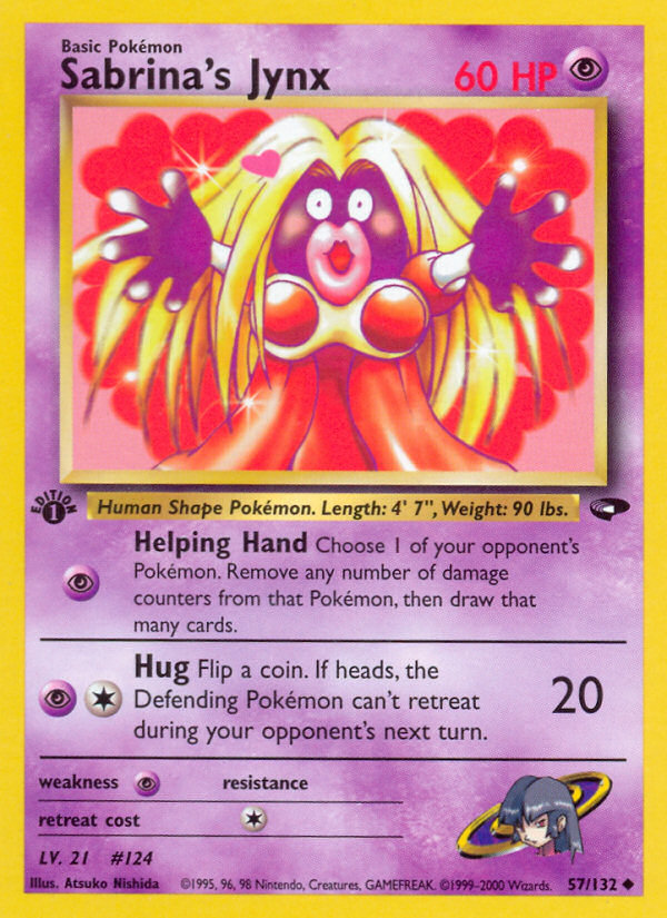 Sabrina's Jynx – Gym Challenge 57/132 Pokémon card