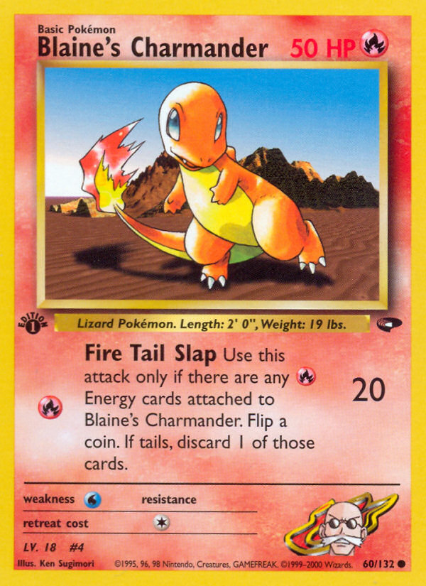 Blaine's Charmander – Gym Challenge 60/132 Pokémon card
